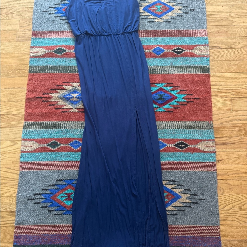 Elegant Blue Maxi Dress